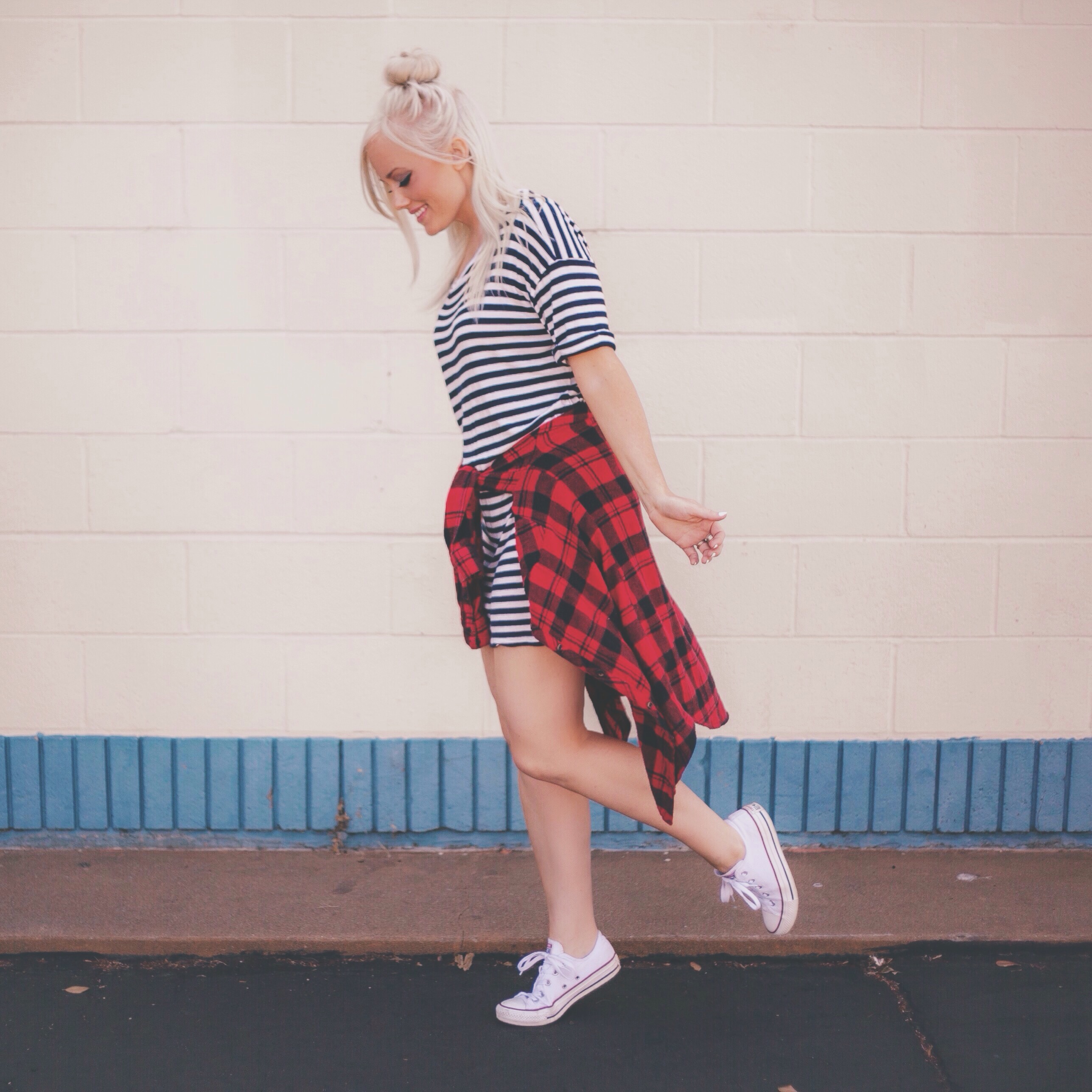 t shirt dress with flannel
